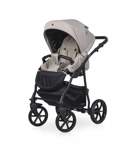 Riko Basic 2023 - wózek wielofunkcyjny, zestaw 2w1 z opcją 3w1 i 4w1 | Cappucino